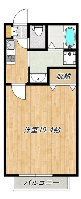 プランドール　Mの間取り|単身者限定のお部屋です☆