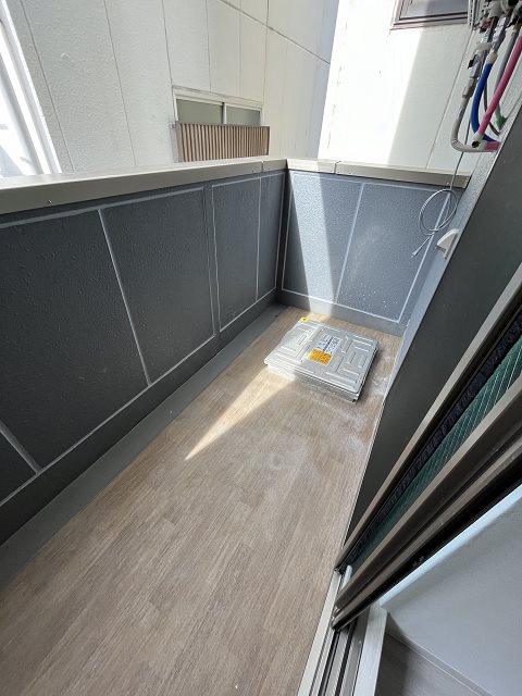 大阪市西淀川区柏里３丁目の賃貸マンションのバルコニー|お洗濯にも便利なバルコニー付き