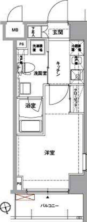 板橋区高島平１丁目の賃貸マンションの間取り