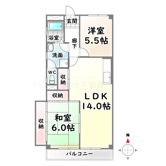 【間取り】 | OS・SKYマンション植田南【名古屋市賃貸・エレベーター】