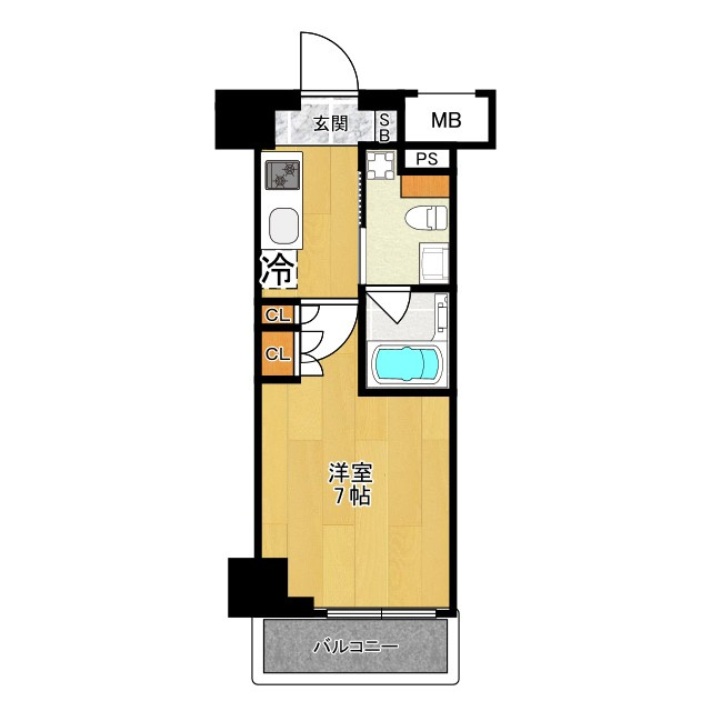 川崎市中原区小杉町１丁目の賃貸マンションの間取り