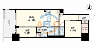 【間取り】 | シーズンフラッツ南森町PREMIER | シーズンフラッツ南森町PREMIER
