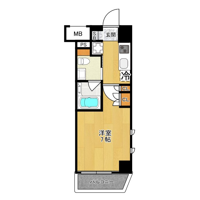 川崎市中原区小杉町１丁目の賃貸マンションの間取り