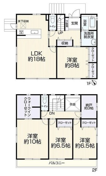 神戸市垂水区神和台3丁目の間取り