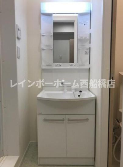松戸市新松戸７丁目のアパートの洗面所