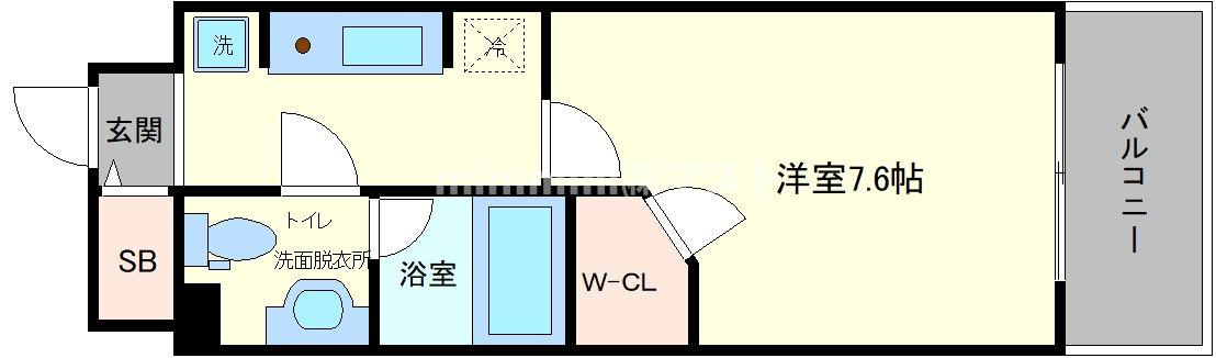 パークアクシス四ツ橋の間取り