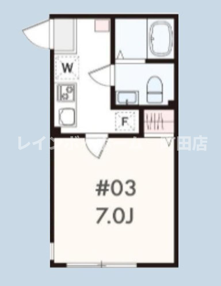 アザーレ・キュリオス小田急相模原※初期費用分割あと払いサービス利用可能物件の間取り