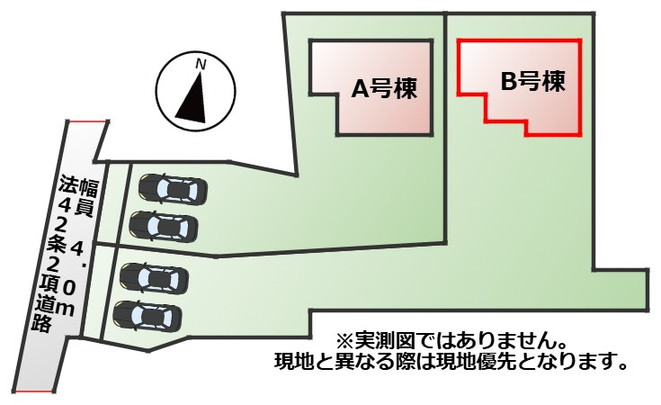 ハートフルタウン宇都宮市清住3丁目3013番の区画図|【全2棟】各号棟の詳細については、お気軽にお問い合わせください♪