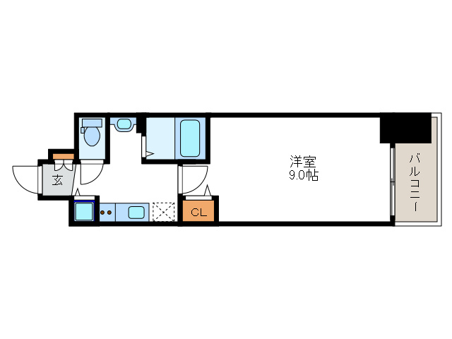 ララプレイスＯＳＡＫＡ　ＷＥＳＴ　ＰＲＩＭＥの間取り