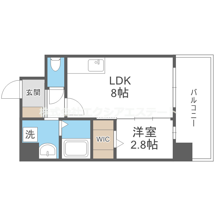 AXIA M-City大阪加賀屋の間取り