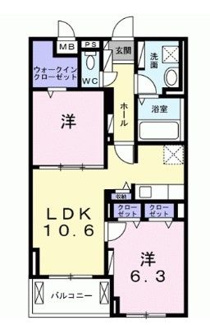【間取り】 | フォレスト　ラコ | 間取りです。