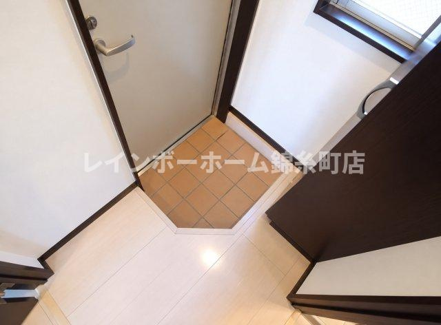 足立区千住４丁目の賃貸マンションの玄関