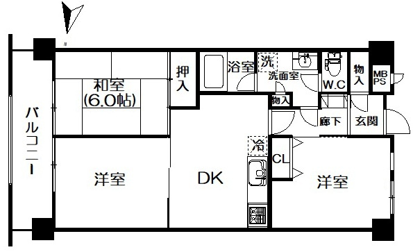 サニークレスト真鶴の間取り