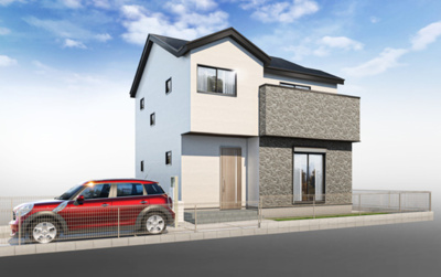 【外観パース】 | 厚木市妻田西１丁目　全４棟　新築住宅