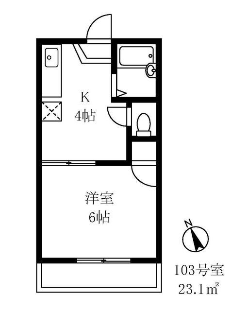 タウンハウス・ツクモの間取り