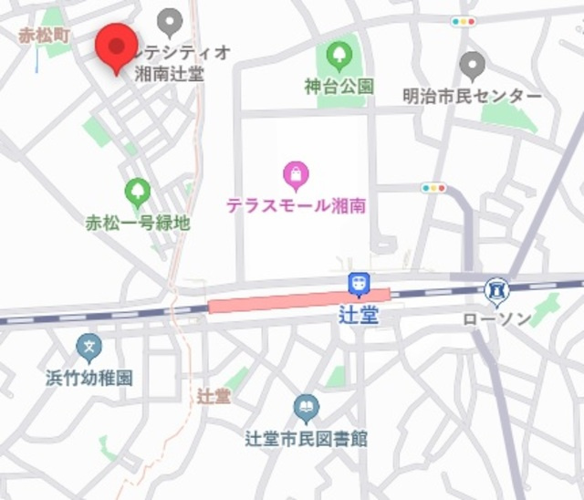 ラクスラス湘南辻堂の地図