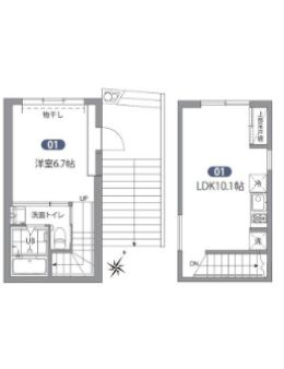 グランエッグス新大塚Wの間取り