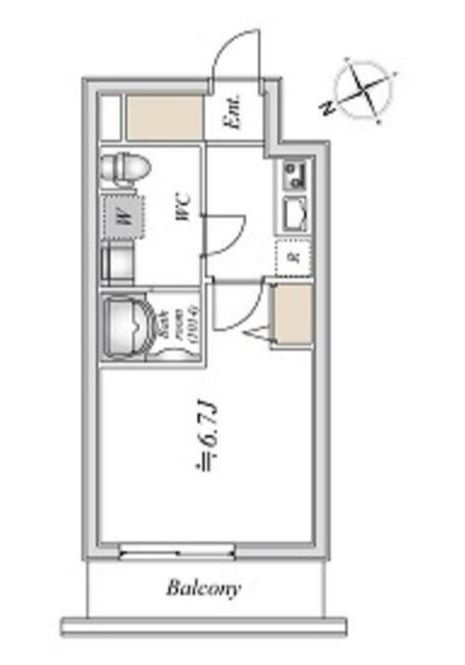 Ｎ－ｓｔａｇｅ東中山の間取り