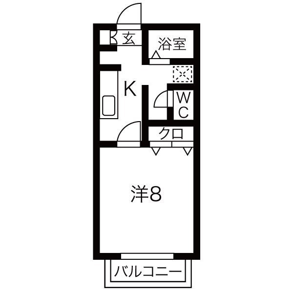 サン・friends西島Ⅱの間取り