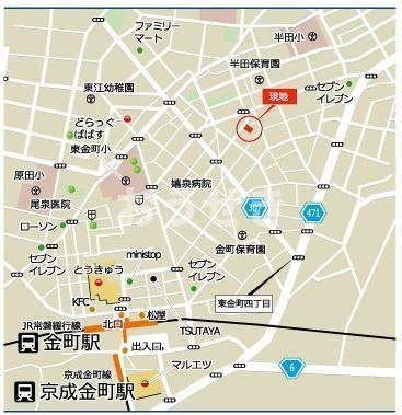 グレイスビレッヂの地図