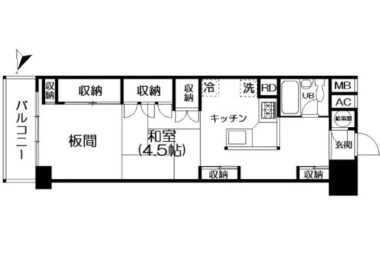 咲見町ハイツの間取り