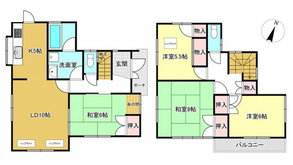 明石市魚住町西岡の間取り