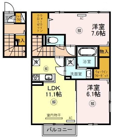 ウィングヒル西明石ノーサイドの間取り