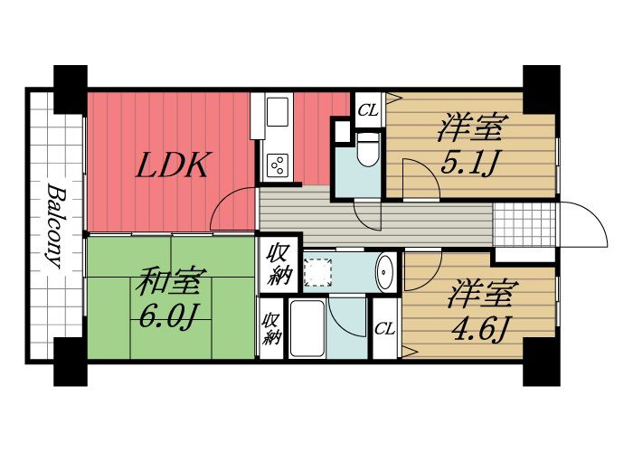 【間取り】 | ダイアパレス千葉東金