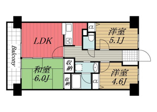 【間取り】 | ダイアパレス千葉東金