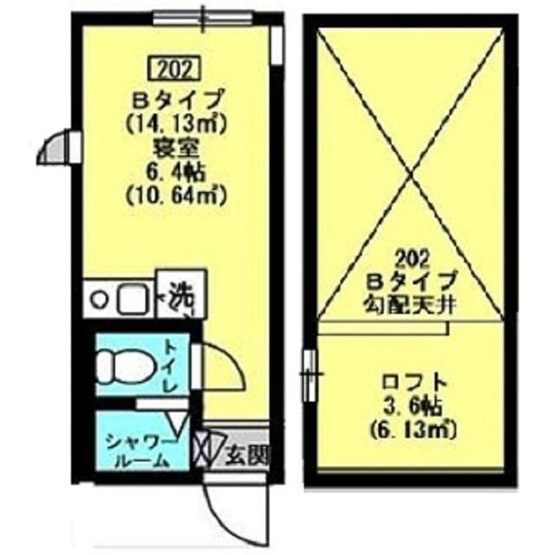 【間取り】 | アンブランシュ大口Ｂ
