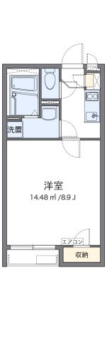 【間取り】 | クレイノクローバーハイツⅢ | 代表的な間取のため実際の間取とは異なる場合があります