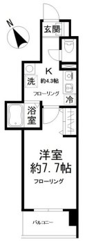 船橋市本町３丁目の賃貸マンションの間取り