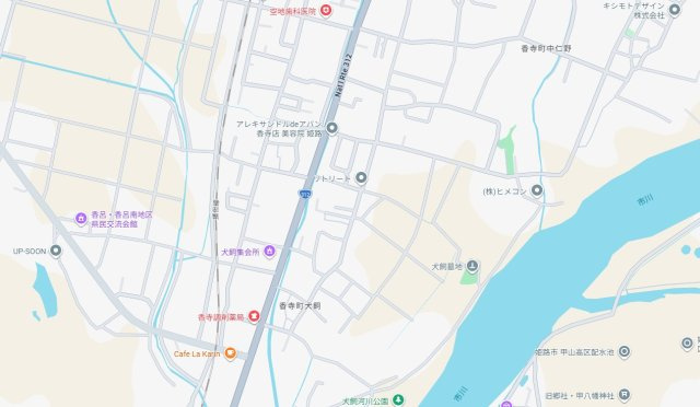 姫路市香寺町犬飼　　JR播但線「香呂駅」徒歩16分の地図