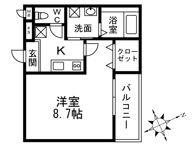 【間取り】 | ラメゾン向陵中町Ⅱ番館