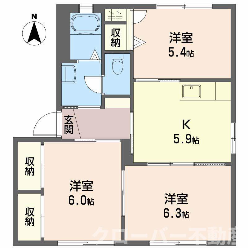 ドリームハイツKEN 3棟の間取り