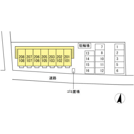 シャルマンの駐車場