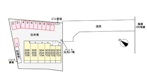ヒルサイドⅢの区画図