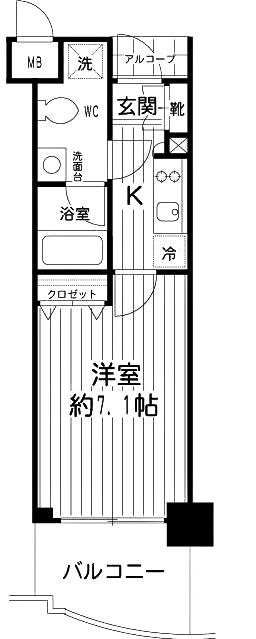 エクセル東神奈川の間取り