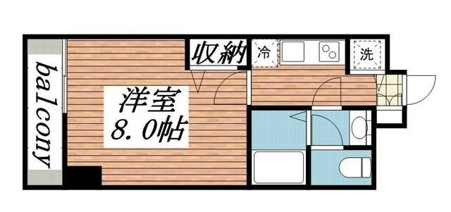 メゾン・ド・ヴィレ日本橋浜町の間取り|間取りです。