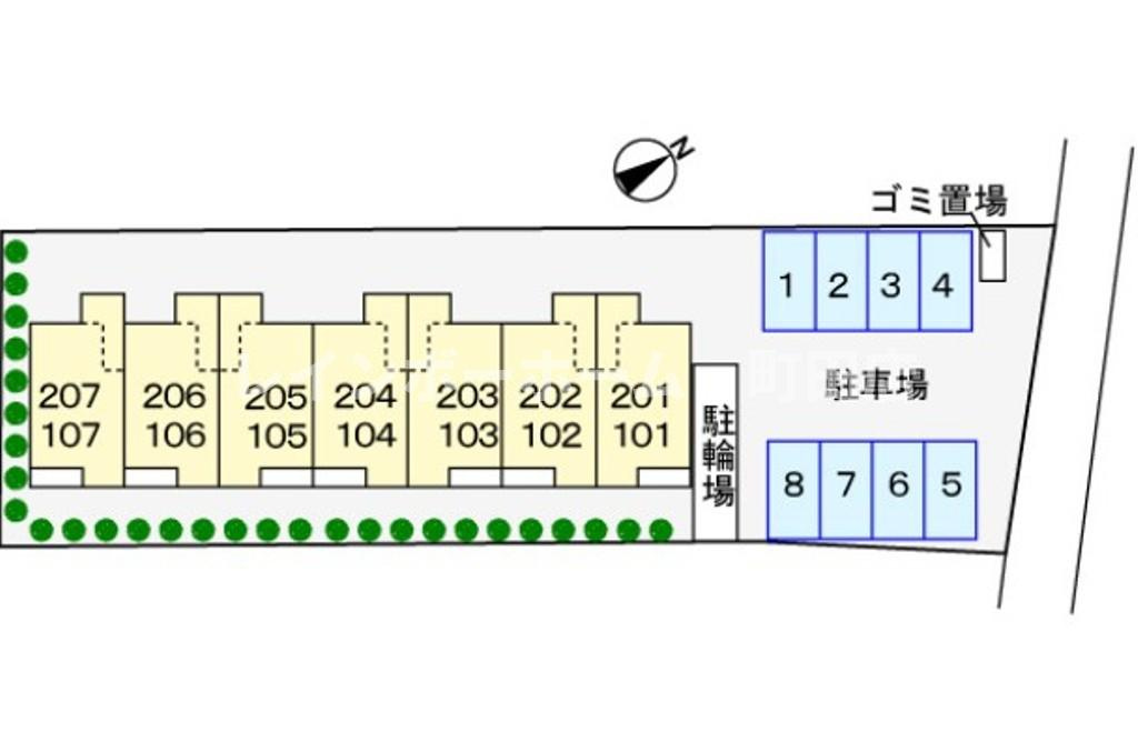 アルバテラス※初期費用分割後払いサービス利用可能物件の区画図