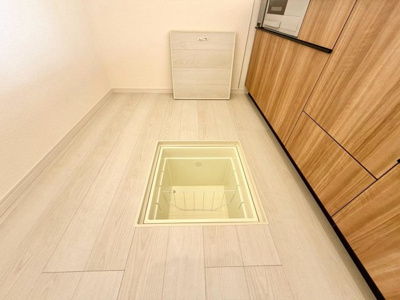 【収納】 | 楢葉　新築一戸建 | 床下収納がございます。備蓄品などの保管にも最適です。