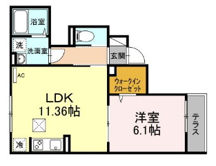 【間取り】 | アナシエ和泉B