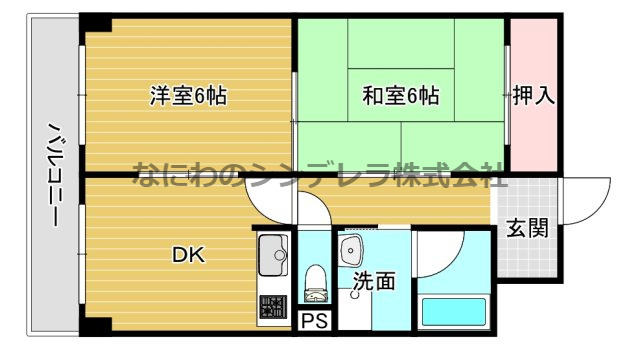 松岡ビル北花田の間取り