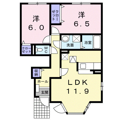 パシエンテＡの間取り