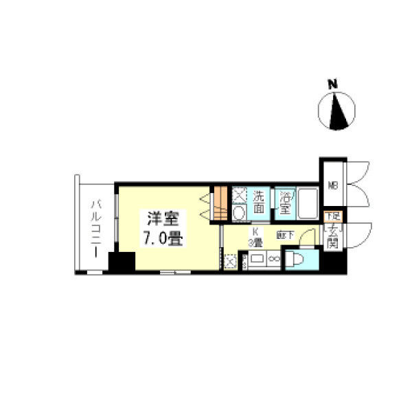 CASA京橋の間取り