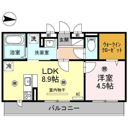 アーバンハイツ川田の間取り