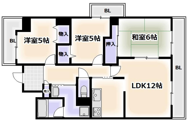 【間取り】 | パークハイム南加賀屋