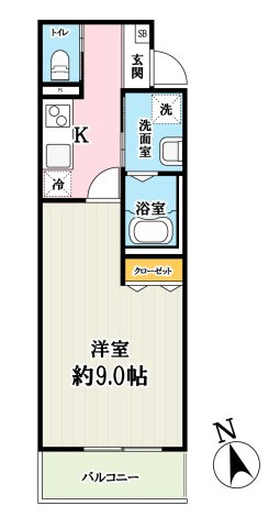 （仮称）キャメル梅島2Bの間取り