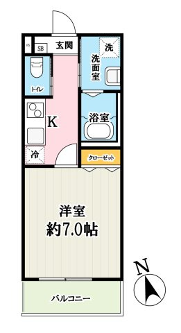 （仮称）キャメル梅島2Bの間取り