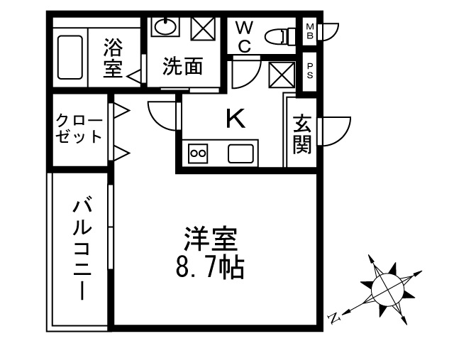 【間取り】 | ラメゾン向陵中町Ⅰ番館